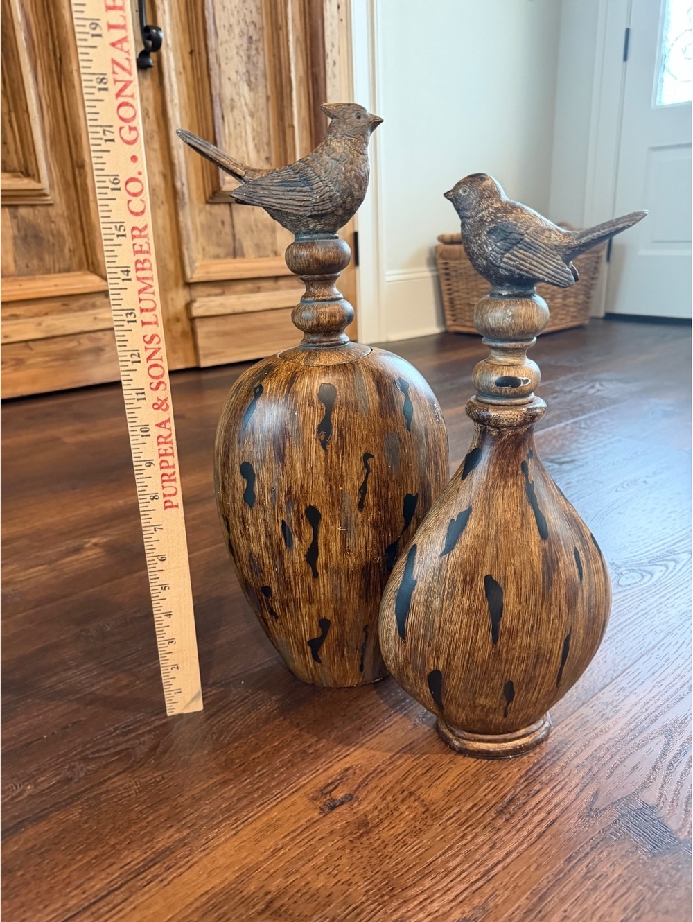Home Decor | Bird Decorative Accent Sculptures – Brown & Black Finish | 1137 - Picture 5 of 7
